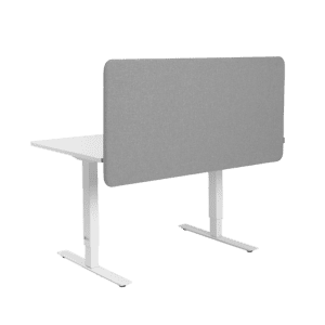 Panneau SOFTLINE insonorisant monté sur une table de bureau