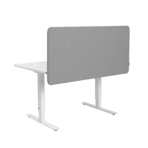 Panneau SOFTLINE insonorisant monté sur une table de bureau