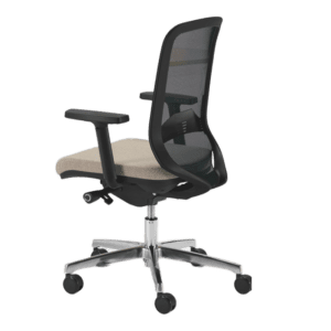 Chaise de bureau ergonomique avec dossier en maille et support lombaire réglable