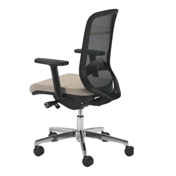 Chaise de bureau ergonomique avec dossier en maille et support lombaire réglable