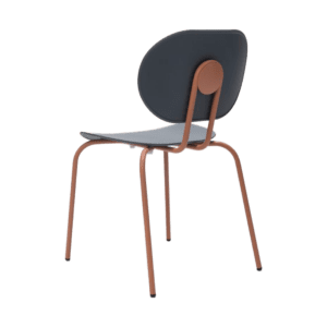 Chaises restaurant empilable en polypropylène avec piétement en métal épox