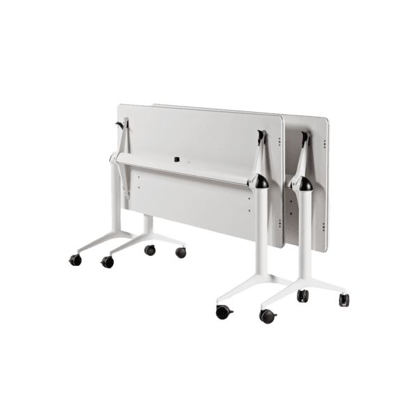 Table polyvalente pliante avec plateau en finition bois