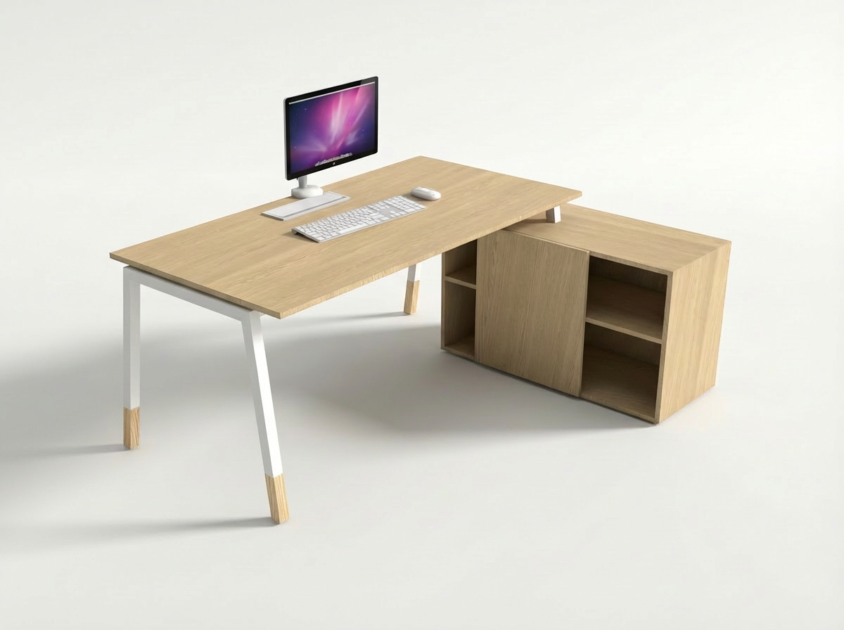 Bureau avec retour LESS A-W – Image 2