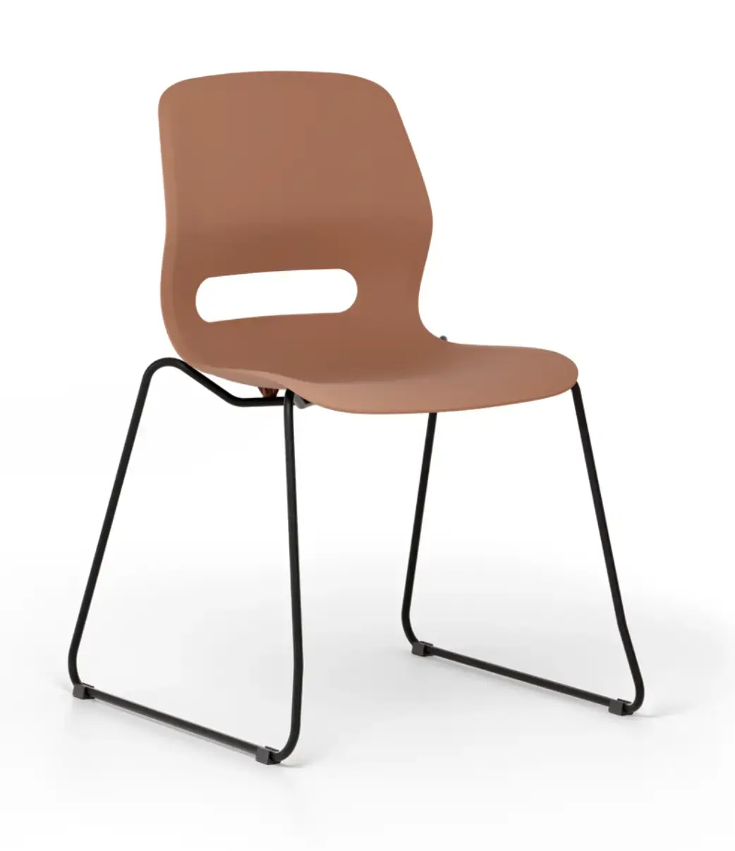 Chaise d’école JUN 4 pieds – chaise scolaire en plastique recyclé – Image 2