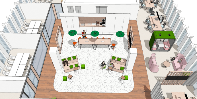 aménagement d'espaces professionnels